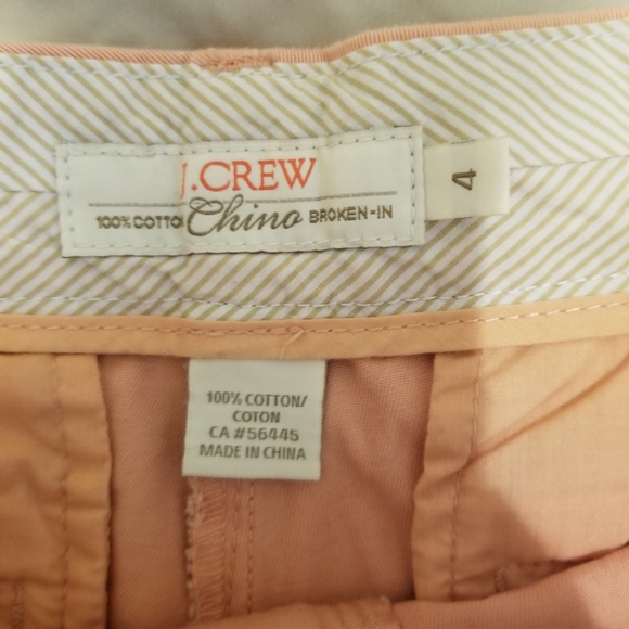 J. Crew Chino Broken-In Embroidered Sailboats Cotton Short Shorts - Picture 5 of 7